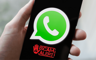 Scam alert on the platform of WhatsApp.